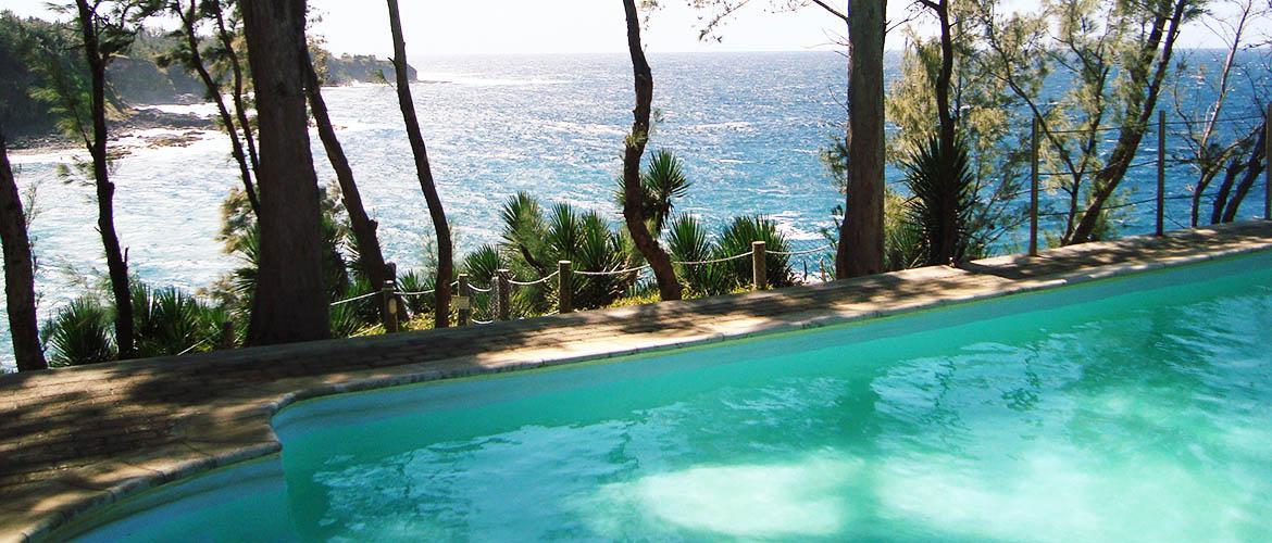 Andrea Lodge Mauritius swimming pool with ocean view 